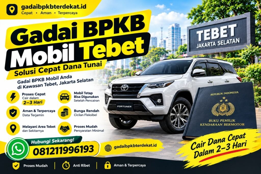gadai bpkb mobil tebet